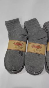 ถุงเท้าผู้ชายหุ้ม 100 บาท 🧦 [ 1 แพ็ค 12 คู่ ] หมายเหตุ: สีเทาเข้ม, เทาอ่อน, ดำล้วน