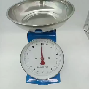 10kg/20kg กิโลชั่งขายของ การวัดที่แม่นยำ กลไกบริสุทธิ์ 0การชาร์จ หน้าปัดขนาดใหญ่มองเห็นได้ชัดเจนขึ้น ตาชั่งกิโล เครื่องชั่งสปริง