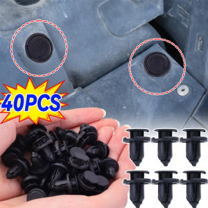 40PCS Plastic Rivets Fasteners Screw Car Fender Bumper Screws Clips Rivets Auto 8mm Hole Plastic Push Pin Clip Car Accessories