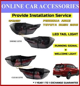 (1 Year Warranty) Perodua Aruz / Toyota Rush 2018 Dynamic Light Bar LED Tail Lamp With Running Signal Lampu Belakang