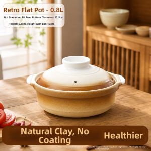 Traditional Heat-resistant Earthenware Casserole Pot