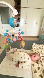 Đồ Chơi Em Bé Sơ Sinh Kích Thích Thị Giác - Đồ Chơi Treo Nôi Phát Nhạc Ru Ngủ