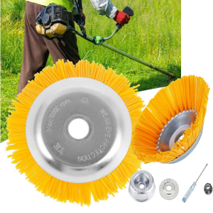 8-Inch Lawn Mower With Grass Head Nylon Weeding Wheel Household Weeding Brick Joint With Hardened Nylon Wire Mowing Wheel