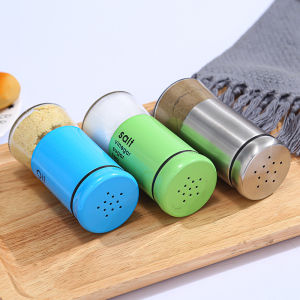 Lọ rắc muối tiêu  thủy tinh bọc nhựa pp 150ml loại tốt  - Dụng Cụ Rắc Gia Vị  - - dung cu rac muoi  tieu - lọ đựng muối