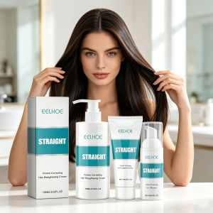 EELHOE | Protein Correcting Hair Straightening Cream Repair Dry Damaged Frizzy Hair Prevent Hair Knotting Nourishes Smoothing Conditioner