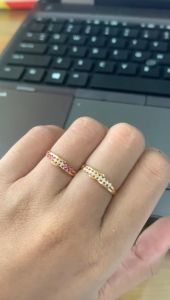 CINCIN WANITA EMAS KADAR 375 (8K) & KADAR 300 (6K) CINCIN EMAS MODEL SIMPEL MANIS ELEGAN CINCIN EMAS MUDA MEWAH CINCIN REMAJA JAMAN SEKARANG CK 258