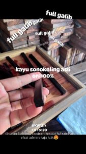 Lis kayu sonokeling 1kg isi 50pcs full galih | bahan kerajinan