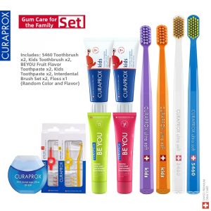 Curaprox | Toothpaste and Brush Kit for Babys Teeth Change Period Soft Bristle Portable