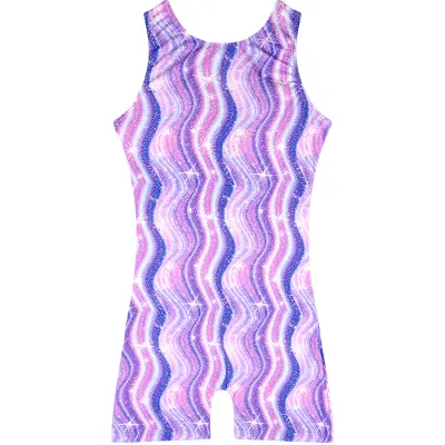 Leotards for Girls Gymnastics Toddler Stretchy Tie Dye SleevelessTank Dancewear Kids Cycling Jumpsuit
