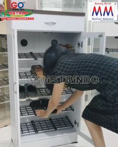 Distrindo - Lemari Rak Sepatu Paket HEMAT 5 Rak 7 Ruang+ Laci Serbaguna ATAS bisa untuk HELM