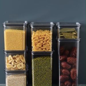 Toples Lebaran 5IN1 Kotak Bening 1800ML: Kontainer Makanan Kue Kering & Cereal