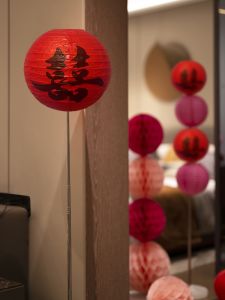 Wedding Decorative Lantern Stand Column Festive Luxury Bedroom Living Room Decoration Paper Material Chinese Style Wedding Celebration