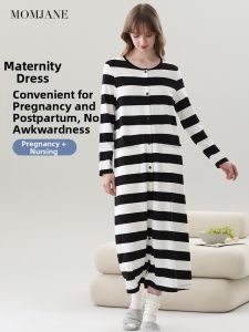 Mom Jane | Pregnancy and Maternity Breastfeeding Dress Long Sleeve Spring Summer