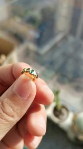 Mini Small Green Zircon Waterdrop Hoop Earrings for Women Gold Plated Stainless Steel Earrings Aesthetic Jewelry Wedding Gift
