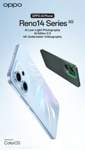 OPPO RENO 14F 5G SMARTPHONE | FREE: AWEI EARPHONE | 8GB/12GB RAM + 256GB/512GB