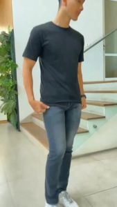 Jeans Slimfit Pria Hitam Full Length Pinggang Tinggi Size S-5XL
