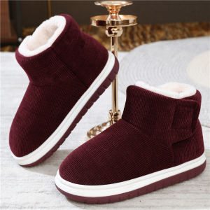 Dép Bông Nam Mùa Đông Đế Dày Chống Trượt Ấm Áp Đế Cao Su Thoải Mái Cho Nam Và Nữ Trung Niên Và Cao Tuổi