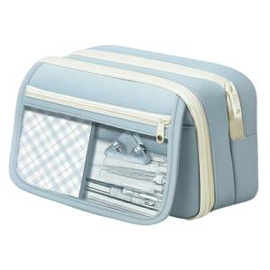 Kawaii Large Capacity Multi Layer Pencil Case Student Pencil Bag School Stationery Supplies Box And Makeup Storage Bag