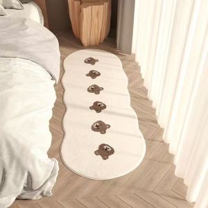 VIKAMA Hoa Cúc Nhỏ Phong Cách Tối Giản Thảm Trải Sàn 100% Polyester Thảm Phòng Ngủ Đầu Giường Chăn Tủ Quần Áo Thảm Nhà Trang Trí Trong Nhà