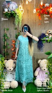 Dress Wanita Tile 3429 detail keterangan ada di gambar import kualitas import 400gr