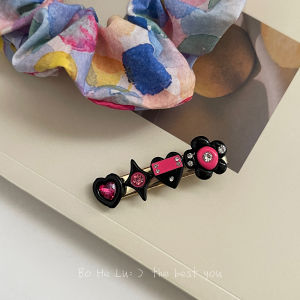 Original Design Y2K Hot Girl Flower Hair Clips Edge Clips Bangs Girls Hair Accessories Fresh out Fashion Hair Decorations