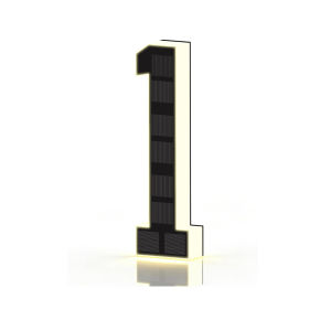23cm Solar Lighted House Numbers for Outside Light Up Waterproof LED Address Numbers Signs for Houses House Numbers Light