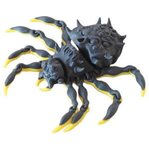 3D Printing Horror Demon Poisonous Spider Movable Joint Artificial Animal Toy Model Scary Tarantula Black Widow