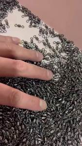 100pcs Fishing Swivels Rolling Swivels Solid Stainless Steel Rings Fishhooks Lure Connector For Fishing Accessories