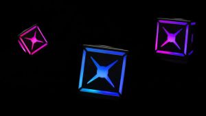 DZ-023 Bluetooth Speaker Samurai Series HiFi Sound Quality Bluetooth 5.3 Bass Speakers 360° Panoramic Surround Sound New Cube Design LED Flashing Rainbow Lights ( Can Connect 2pcs Speaker With 1 Phone )