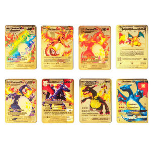 Pokemons Cards 55Pcs TCG Deck Box Gold Foil Card Assorted Cards for Boys for Children Lightweight card pokemon gold 宝可梦卡牌