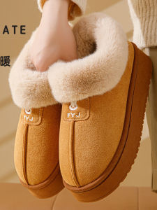 Dép Đi Trong Nhà Mùa Đông Bằng Vải Cotton Đế Dày Lót Lông Cừu Đế Ngoài Chống Trượt Cho Nam Và Nữ Dép Đi Trong Nhà Thoải Mái