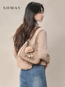Fashionable Versatile Underarm Bag Small Moon-Shaped Design Womens Shoulder Bag Trendy Design Autumn Winter New Arrival