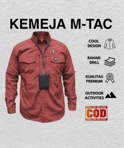 KEMEJA W-TAC TANGAN PANJANG#KEMEJA LAPANGAN OUTDOOR TACTIKAL#KEMEJA PDL TNI-POLRI-SECURITY W-TAC TERLARIS
