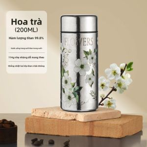 PAKCHOICE | Bình Giữ Nhiệt Titanium Mini Nhỏ Gọn Thiết Kế Thanh Lịch