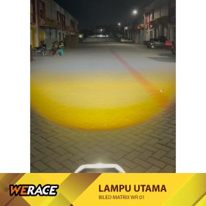 WERACE Lampu BILED Projie Matrix WR 1 LED 45 Inch Motor Mobil