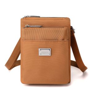 Womens Vertical Crossbody Bag Womens Mobile Phone Bag 2023 New Arrival Nylon Canvas Shoulder Messenger Bag Lightweight Small Bag