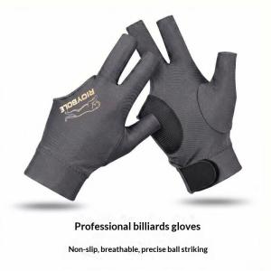 EELHOE | New 1PC Professional Billiard Left Hand Glove Silicone Anti-Slip Elasticity Breathable Billiard Glove 3 Finger Snooker GloveAcc
