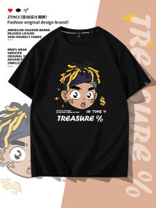 American Style Short Sleeve T-Shirt Mens New 2025 Trend Summer Pure Cotton Body Shirt Retro Hip Hop Half Sleeve Casual Wear