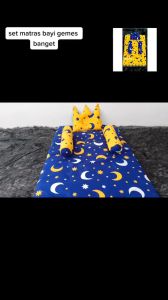 Kasur Matras Bayi Kelambu Motif Bulan Bintang