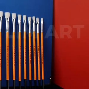 Cọ Lông Dê Đầu Dẹp Vẽ Màu Nước Acrylic Gouache LIM ART