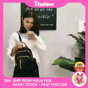 iFashion 1040 READY STOCKWomen Kids Nylon Waterproof Small Backpack Shoulder Bag Beg Galas Belakang Wanita Perempuan Budak 1040
