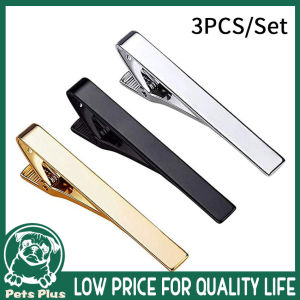 ★Same Day Shipping★ 3PCS Mens Simple Tie Clip Silver Metal Business Professional Security Tie Accessories Pin Fashion Gold Clip Trendy Tie-Clips