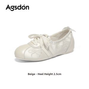 Agsdon | Miu-inspired Ballet Training Style Womens Shoes Slip-On