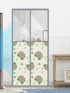 Thickened Magnetic Door Curtain Windproof Warm Home Use Bedroom Partition Curtain No Punching Required PE Material Insulation