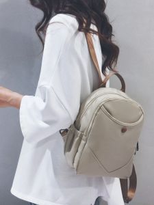 กระเป๋าเป้สะพายหลังผู้หญิงแบบลำลอง น้ำหนักเบา แฟชั่น ท่องเที่ยว กระเป๋าใส่หนังสือขนาดเล็ก กระเป๋าสะพายไหล่คู่สำหรับเดินทาง