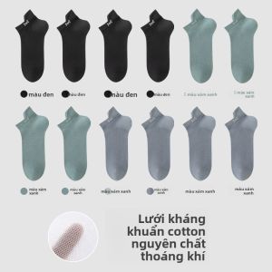 Tất lưới nam MiiOW bằng cotton thoáng khí chống mùi kháng khuẩn - mùa hè