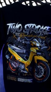 Kaos 2 Stroke Ramadhan Race No Smoke No Poke Baju Distro 2Stroke Two Stroke 2 Tak Motor Herex Yamaha Fiz R F1ZR Tshirt Otomotif GBA5071