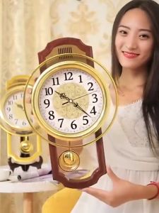 HOL Ulikee 16 Inch European Retro Swing Wall Clock: A Modern Living Room & Bedroom Decor