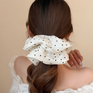 ยางรัดผมผ้าซาตินสีน้ำตาลอ่อนสไตล์หวานแบบใหม่ปี 2025 เครื่องประดับผมสไตล์หวานที่อเนกประสงค์และทนทานสำหรับผู้หญิงและเด็ก