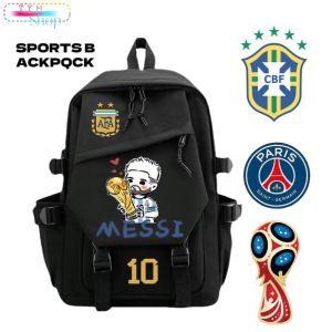 Anime mens and womens outdoor backpacks football sports backpacks World Cup merchandise canvas backpacks 45 * 32 * 15cm for students